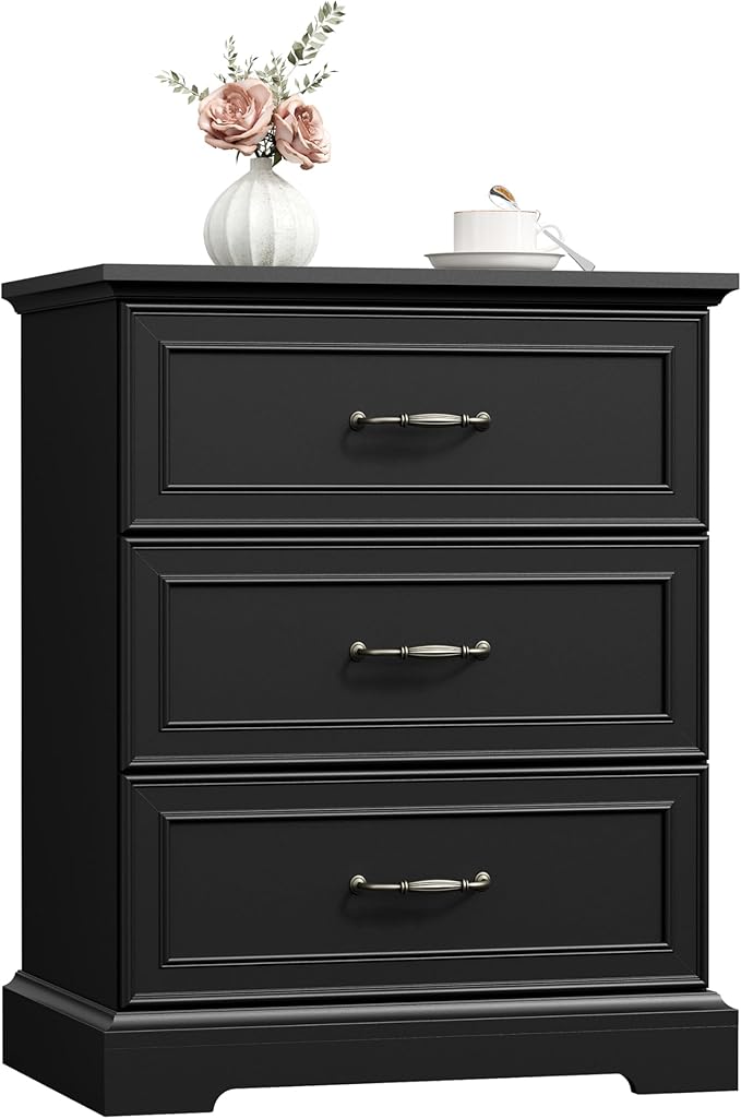 Nightstand Set of 2, Rustic Farmhouse Wood Small Dresser, Bedside Table
