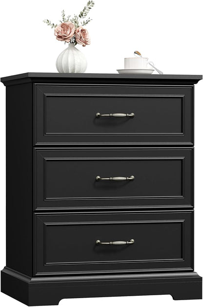 Nightstand Set of 2, Rustic Farmhouse Wood Small Dresser, Bedside Table