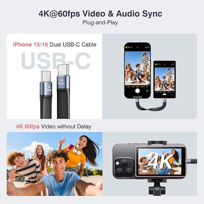 Vlog Selfie Monitor Screen, Magnetic Phone Vlog Selfie Monitor Screen 4K 60fps