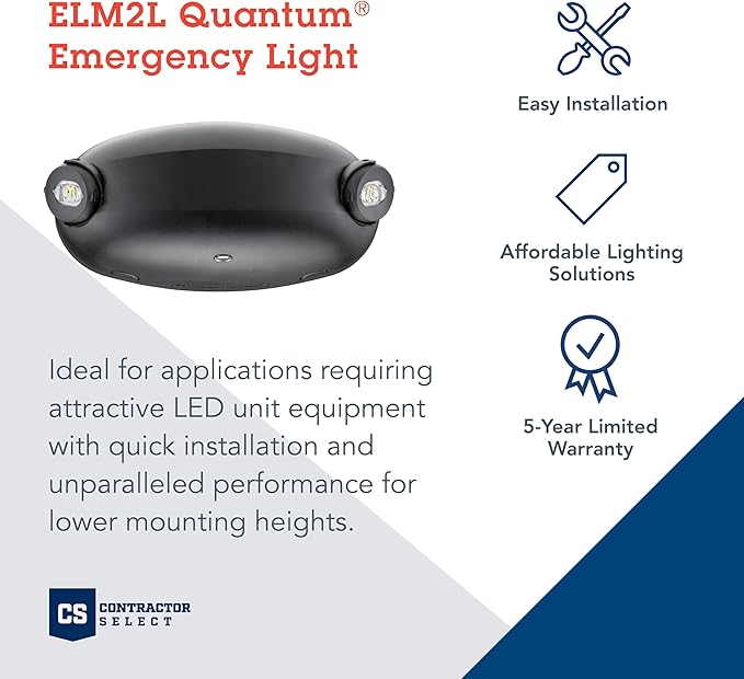 Lithonia Lighting ELM2L B M12 Quantum LED Emergency Light, Manual Testing