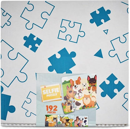 Jumbo Wooden Floor Puzzle for Kids Ages 3-5 - 4 Pack Animal Puzzles, 48 Piece Each |Educational Preschool Toddler Puzzle Gift Set, Safe & Durable Preschool Learning Toy for Boys & Girls| oddler Puzzle