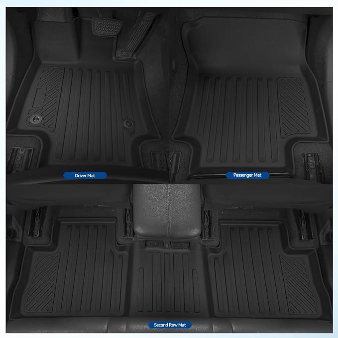 Custom Fit Floor Mats for Toyota Corolla Cross Hybrid 2022-2026, All Weather TPE Floor Liners with Trunk Mat & Backrest Protectors, Odorless Full Set Interior Accessories