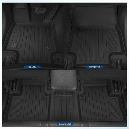 Custom Fit Floor Mats for Toyota Corolla Cross Hybrid 2022-2026, All Weather TPE Floor Liners with Trunk Mat & Backrest Protectors, Odorless Full Set Interior Accessories