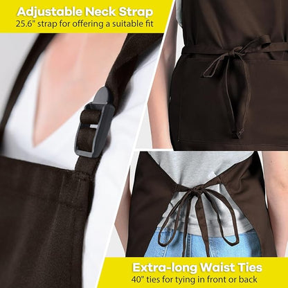 ROTANET Extra Large Apron for Men Adjustable Bib Aprons