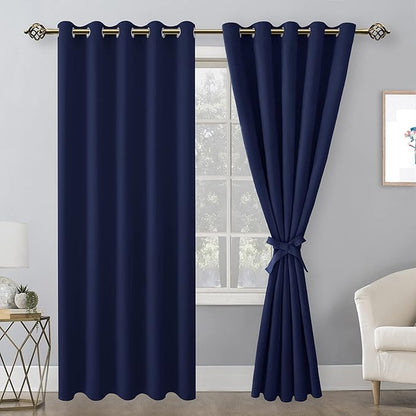 Hiasan Blackout Curtains for Bedroom, 60 x 84 Inches Long
