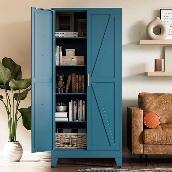 COFaR Home Farmhouse Storage Cabinet