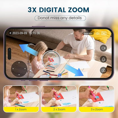 litokam 5MP Indoor Security Camera, 5G/2.4G WiFi Home Security Cameras