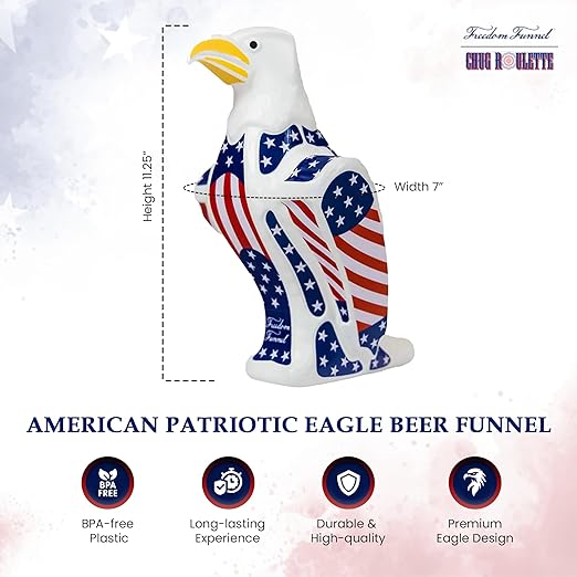Freedom Funnel – Patriotic Eagle Beer Funnel
