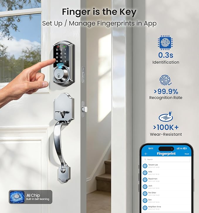 Veise VE07-H Fingerprint Smart Locks
