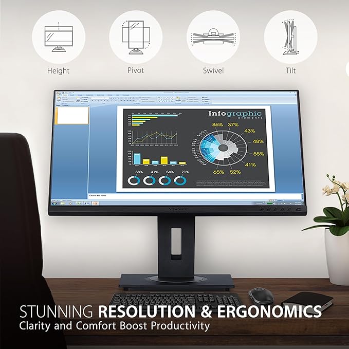 ViewSonic VG2748A 27 Inch IPS 1080p Ergonomic Monitor