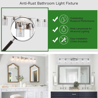 SOPEAS 6-Light Bathroom Light Fixtures, Vanity