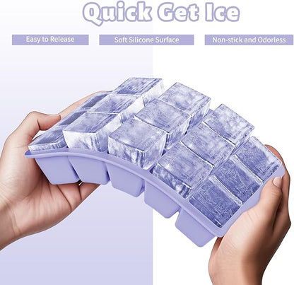 Silicone Ice Cube Tray 3 Pack