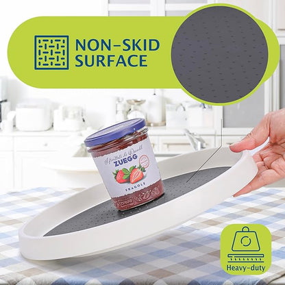 Lazy Susan Turntable, 12 Inch Non-Skid Lazy Susan Organizer