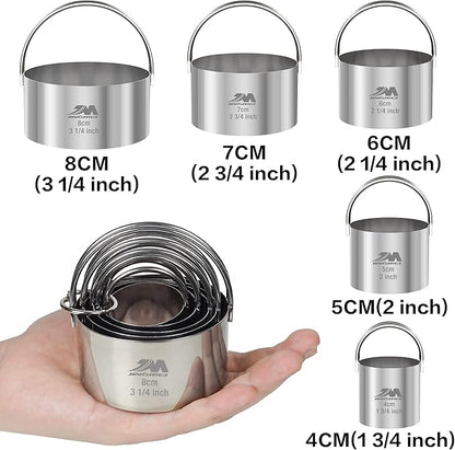 Biscuit Cutter Set for baking, Round Cookies Cutter