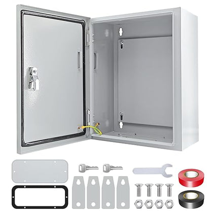 Electrical Box 12 x 10 x 8'' Steel Electrical Junction Box，NEMA 4X Steel