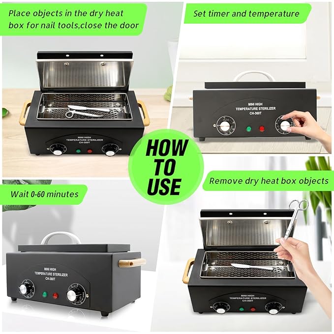 High Temperature Metal Tool Cleaning Box, 110V 300W 1.5L