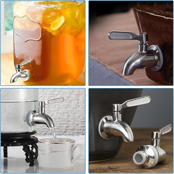 Lulonpon 1 Pieces Dispenser Faucets, Stainless Steel Spigot