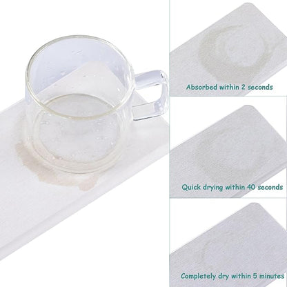 NiuYichee 2 Pcs Water Absorbing Stone Trays, Kitchen/Bathroom Sink Soap Dish