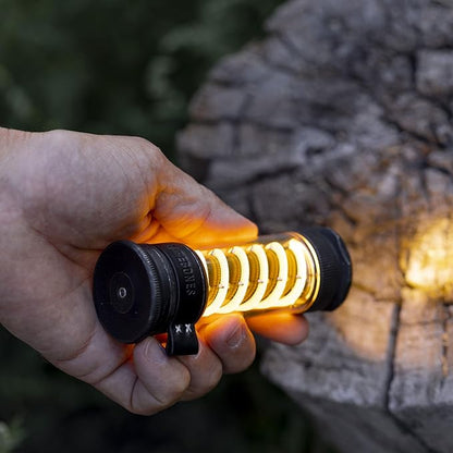 Barebones Edison Light Stick ??Tumbled Steel, USB Rechargeable LED Lantern and Flashlight with 7 Modes, 40+ Hour Run Time, Camping Essentials with Magnetic Base