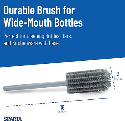 SPARTA Scrub Brush Bottle Brush, Dishwasher Safe Brush