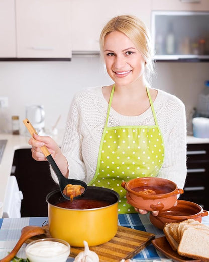 Pack of 2 Soup Ladle, Silicone Ladle Spoon