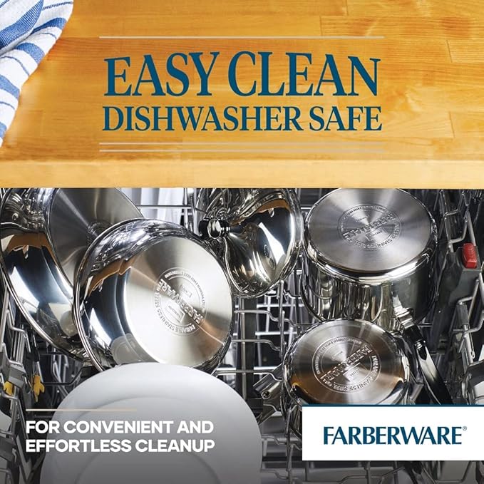 Farberware Classic Stainless Steel Cookware Pots and Pans Set