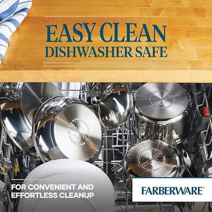 Farberware Classic Stainless Steel Cookware Pots and Pans Set