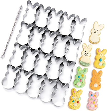 AIERSA Mini Bunny Cookie Cutter, Small Easter Cookie Cutters, 1.2 Inch Tiny