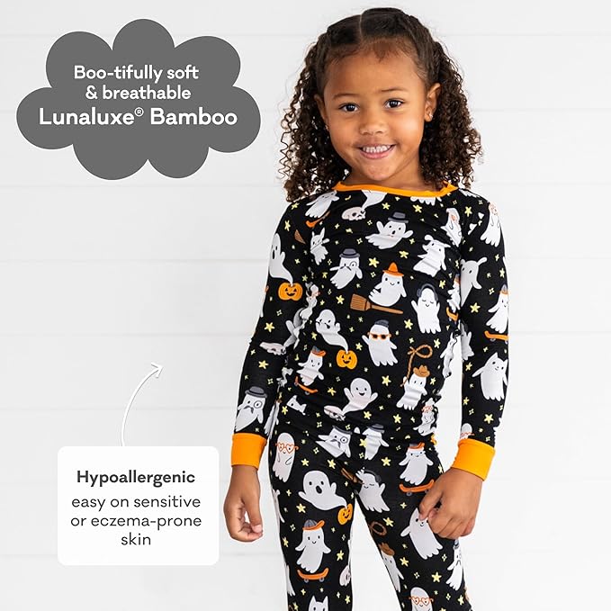 Little Sleepies Two-Piece Pajama Set for Boys & Girls, Soft Viscose from Bamboo Toddler Pajamas for Kids, Family Matching PJs