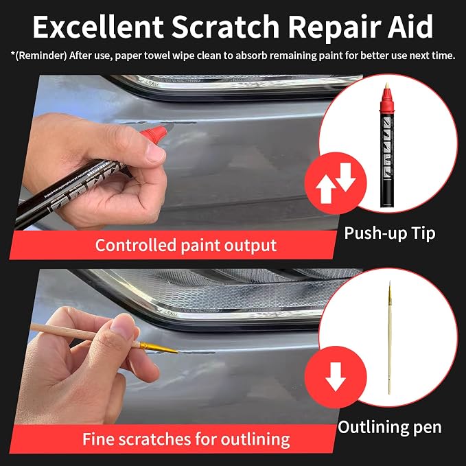 Carhoo B71 Moonwalk Gray Metallic Compatible with MINI Cooper Exact Match Touch Up Paint Pen - 0.56 Fl Oz(16ml)