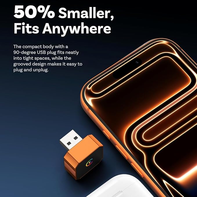 VBESTLIFE Mini Wireless for Adapter, 2.4/5Ghz Wireless for & for Android Auto, Plug and Play, Fast Auto Reconnect Stable Control Zero Delay (Color Pattern)