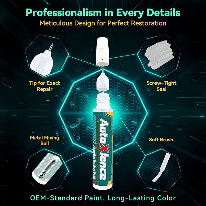 Red Alert/Scarlet Red(A20) Touch Up Paint Compatible with Nissan Car Paint Pen Scratch Repair Automotive Scratch Remover Fix Exact Color Match