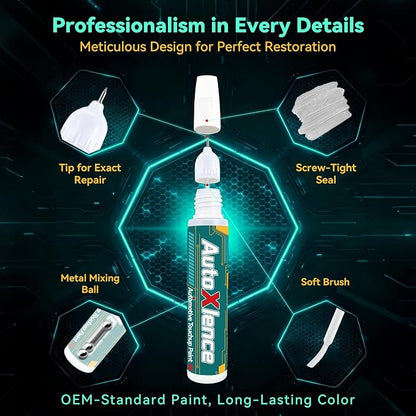 Red Alert/Scarlet Red(A20) Touch Up Paint Compatible with Nissan Car Paint Pen Scratch Repair Automotive Scratch Remover Fix Exact Color Match