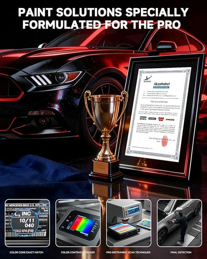 Phytonic Blue Metallic C1M for BMW Touch Up Paint Kit[2K Clear Coat Included],Exact Color Match Touch Up Paint for Chip and Scratch