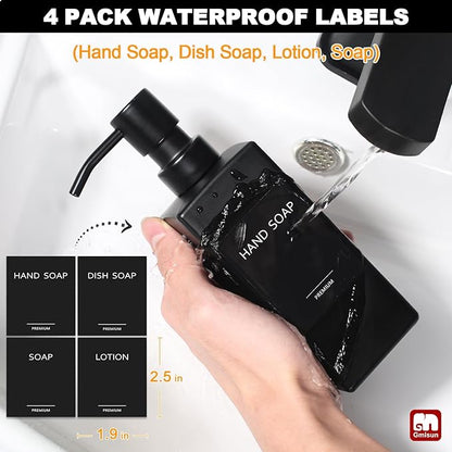 GMISUN Kitchen Soap Dispenser Set, Hand and Dish Soap Dispensers Set,