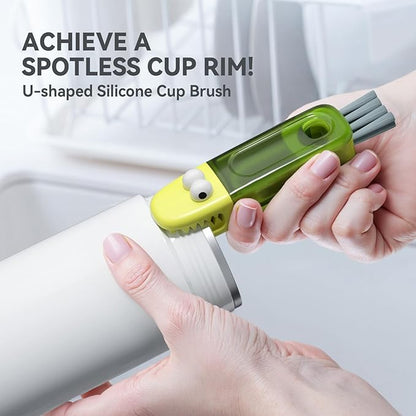 3 in 1 Cup Lid Gap Cleaning Brush Set, Silicone Cup Lid Gap Cleaner, Home