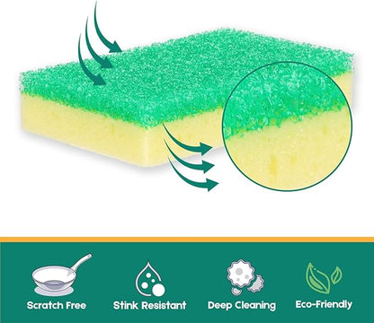 LAUNDRYLUX Scrub Sponge, Dual-Sided Temperature-Responsive Scrubber