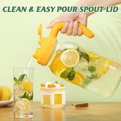 Soligt Glass Mason Jar Pitcher