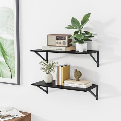 Heimlove Black Deep Floating Shelves
