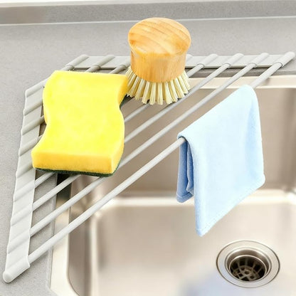 MERRYBOX Triangle Roll Up Dish Drying Rack Over The Sink, 2025 Anti-Rust Sink