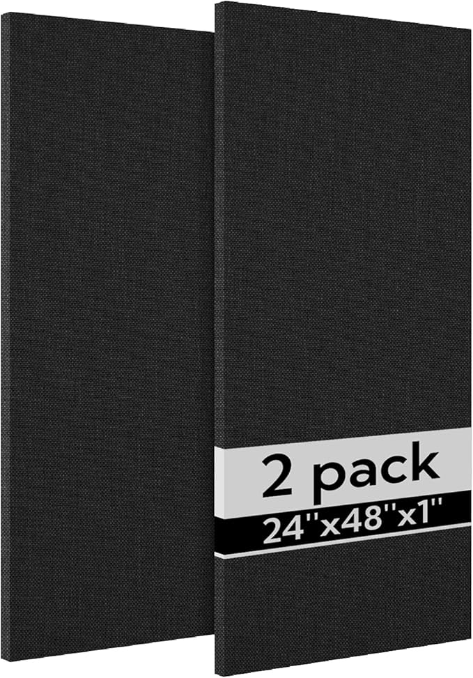 Olanglab Acoustic Panels 2 Pack, Fabric Wrapped Sound Proof Foam Panels