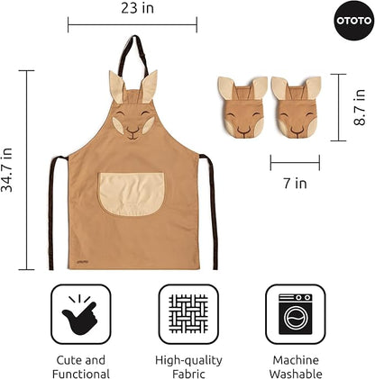 OTOTO Aproo Kitchen Set – Oven Mitts and Chef Apron