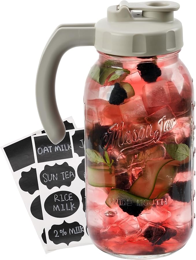 Soligt Glass Mason Jar Pitcher