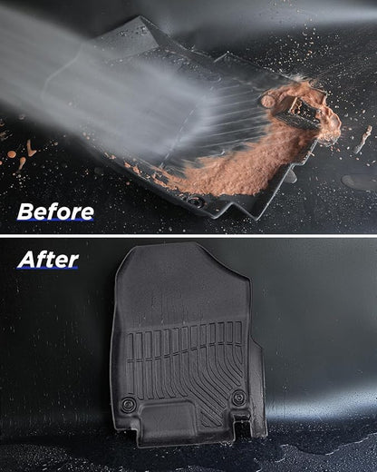 All Weather Floor Mats for Dodge Grand Caravan 2008-2021 Waterproof 7 Seats Anti-Slip Rubber Heavy Duty 3 Row Cargo Liner for Caravan SE/SXT/Crew Accessories 2019 2018 2017 2016 2015 2014 2013 2012