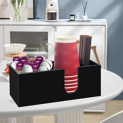 Coffee Bar Accessories and Organizer, Disposable Cup Holder