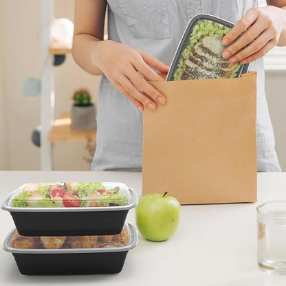 RANLITTLE Meal Prep Containers Reusable 38oz