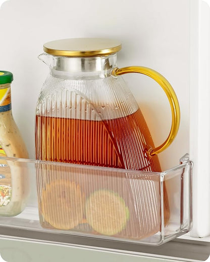 Baffect Water Pitcher, High Borosilicate Glass Jug
