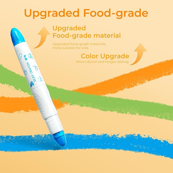 M&G 36 Colors Upgraded Food-grade Paint Sticks, Tempera paint sticks set, Washable paint, Non- Toxic, No Mess Quick Drying Art Supplies for Toddlers and Kids