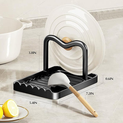 Ysks'hf spoon holder and pot lid holder，stainless steel，Kitchen Utensil Rest