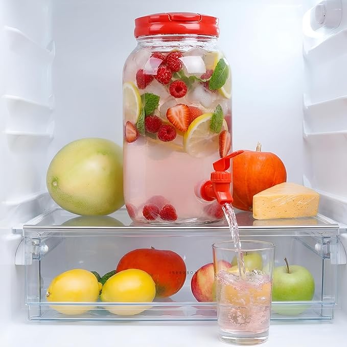 Havawish 2 Pcs 1 Gallon Plastic Beverage Dispenser